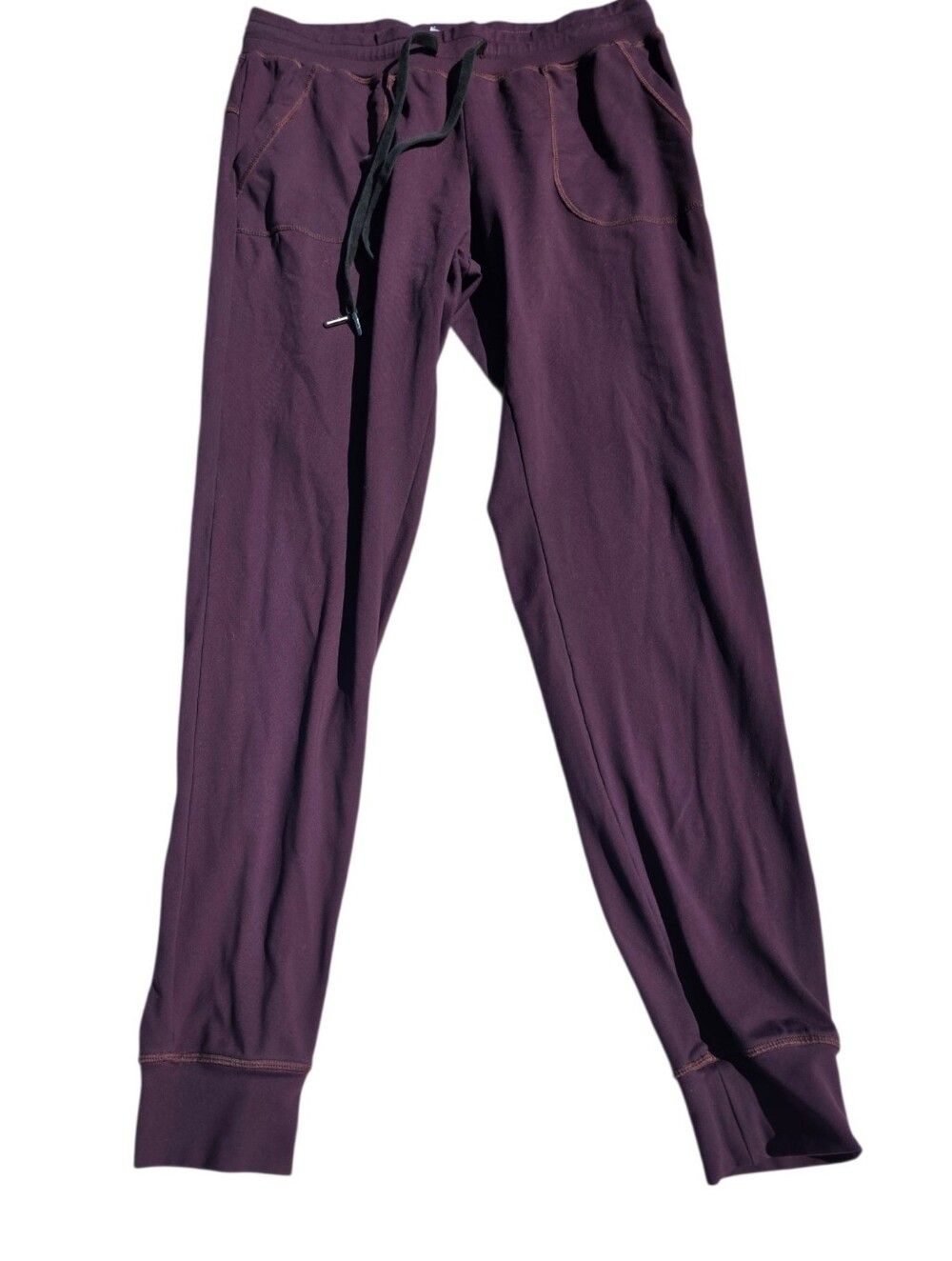ZYIA Women's Drawstring Joggers in Deep Plum